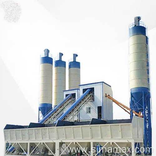 Export to Vietnam HZS90 Stationary Concrete Plant